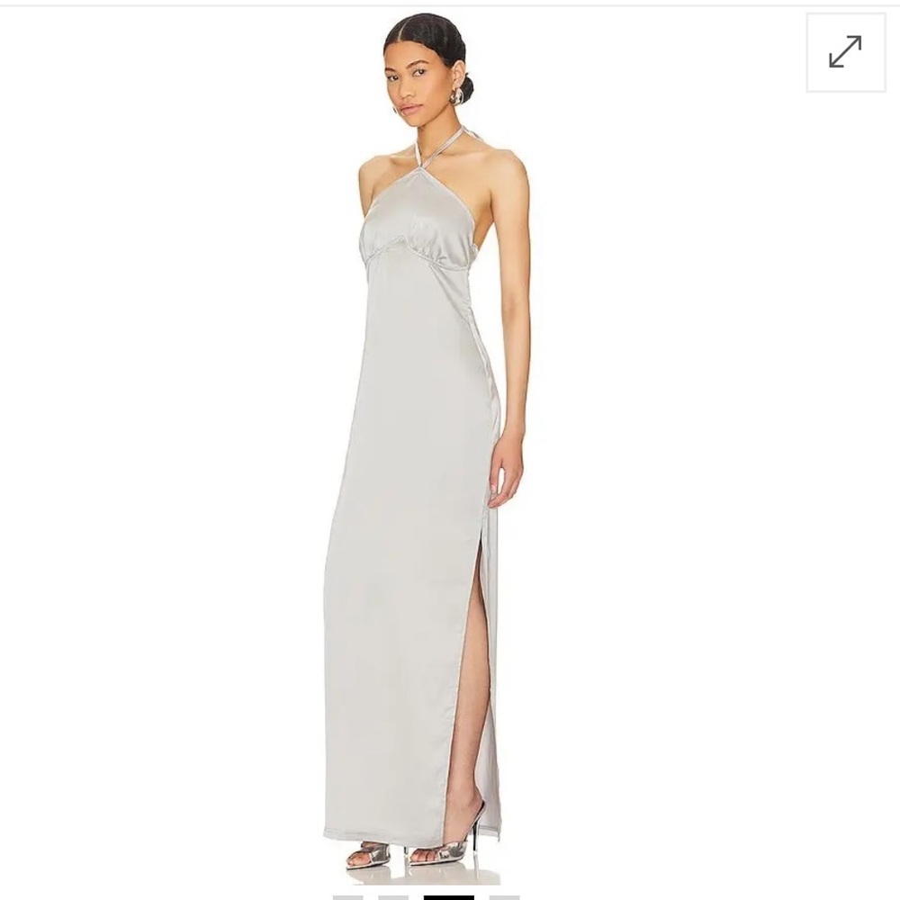 NWT OW Collection $250 Saga Maxi Dress (grey) size XL